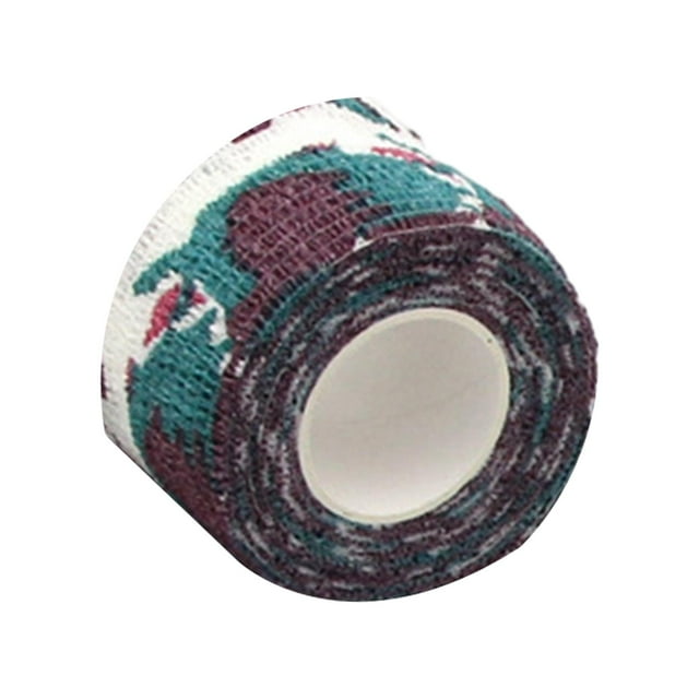 Bandage Cohésif Extensible en Tissu Non Tissé Bande Portable Auto-Adhésive Couleur Verte Marron