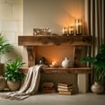 thumbnail image 5 of Decozen Home Decor Handmade Wooden Sculpture in Merry Christmas Acacia Wood, 5 of 9