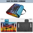 thumbnail image 4 of SEANATIVE Golf Cart Front Seat Covers for EZGO TXT RXV, Lightweight Foldable Club Car Seat Covers, Wear-resistant 2-Person Seater Protector for Golf Cart, Palm Tree Sunset Print, 4 of 7
