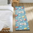 thumbnail image 3 of Yayeee Runner Rug for Bedroom 2'x6' Machine Washable Hallway Non Slip Mat, Easter Bunny Pattern, 3 of 8