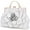 White, variant on Handbag for Women Flower Fashion Satchel Tote PU Leather Evening Shoulder Bags with Strap for Party White
