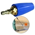 thumbnail image 4 of Boquilla Turbo giratoria de alta presión 1/4 Universal para arandelas de presión de agua fría Macarena azul 4000PSI, 4 of 8
