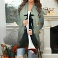 thumbnail image 2 of Colorful Coat for Women Winter Fall Skeleton Graphic Loose Fit Long Happy Vacation Halloween Casual Cardigan Coat Teen Girls 2025 Clothing Trendy 4XL, 2 of 6
