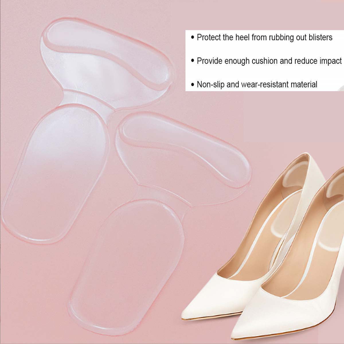 Shoe Heel Inserts for Women and Men, 6 Pairs Self-Adhesive Foot Care  Protector, Heel Cushion Pads It Improves, The Fit and Comfort of Shoes and  Prevents Heel Slipping and Blistering - Walmart.com