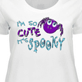 thumbnail image 4 of Inktastic I'm So Cute Its Spooky- Cute Halloween Spider Women's Plus Size T-Shirt, 4 of 5