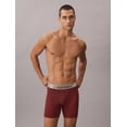 thumbnail image 6 of Calvin Klein Men's Brushed Microfiber Stretch Boxer Briefs Teenie Deluster Emblem/Dark Berry Large, 6 of 6