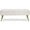 Ivory, variant on LYYHTY Button-Tufted Dining Bench for Kitchen, Upholstered With Gold Metal Base for Living Room Entryway, Gray