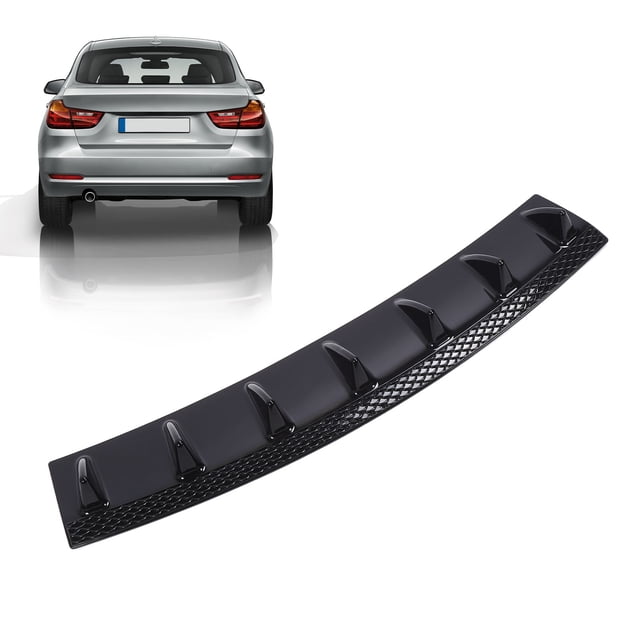 DiFusor de Chasis de Parachoques Trasero, Chasis de Parachoques Trasero de 85 cm, Alerón Negro, Reducción del Arrastré de Viento Mejorado Estabilidad de Conduccióni -Impacto
