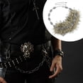 thumbnail image 4 of Elegante y ajustable cadena de cintura de metal afelpado para mujer: perfecta para bailes de graduación y actuaciones en el escenario., 4 of 9
