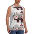 thumbnail image 2 of Uemuo Christmas Snowman With Hat Pattern Men's Sleeveless T-Shirt,Muscle Athletic Tank Top, Moisture-wicking Quick-dry Breathable Classic Tee Top for Gym Run Outdoor Sports-Small, 2 of 8