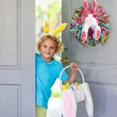 thumbnail image 4 of Easter Bunny Wreath Ornament Rabbit's Butt & Ear Wreath Door Hanging Decor, 4 of 5