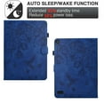 thumbnail image 6 of for Amazon Fire HD 7 2019/2017/2015 Tablet Case, PU Leather Embossed Flower Pattern Cover with Multi-Angle Flip Stand & Card Slots Protective Cover Case for Amazon Fire HD 7 2019/2017/2015, Darkblue, 6 of 6
