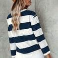 thumbnail image 4 of Long Sleeve Tops Womens Long Sleeve Shirts T Shirts Crew Neck Shirts Basic Tee Comfy Striped Printed Tops Blouse, 4 of 5