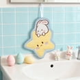 thumbnail image 2 of Yhmxh Cute Hand Towels Kitchen Towel, Bathroom Absorbent Hand Towels with Hanging Loop, Children Hand Towel Animals, Microfiber Coral Fleece Absorbent Hand Towel for Kitchen Bathroom Bedroom, 2 of 7