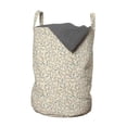 thumbnail image 1 of Nature Laundry Bag, Leafage Branches Growth Season of the Forest Essence Autumn Twig Retro Motif, Basket with Handles Drawstring Closure for Laundromats, 13" x 19", Beige Khaki Teal, by Ambesonne, 1 of 4