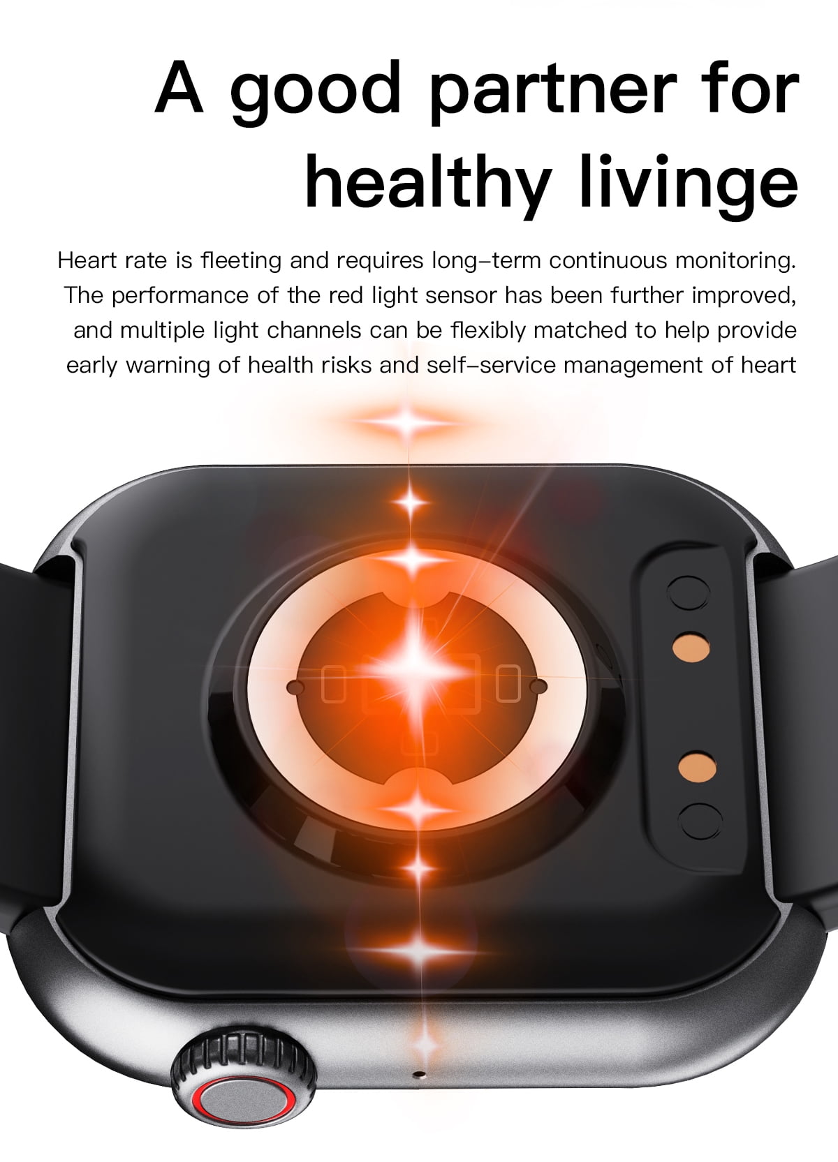 F108 smart watch fitness monitoring tracker waterproof sports