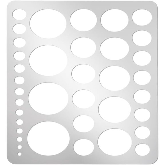 304 Stainless Steel Circle Template Metal Stencil Geometric Template Journal Templates Art Circle Tool for DIY Engraving Painting Drawing Quilting Scrapbooking Drafting School Office