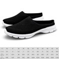 thumbnail image 2 of Zapatos de mulas zapatos planos de punto transpirables malla con puntera cerrada espalda abierta para mujeres y hombres, 2 of 6