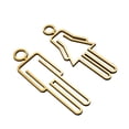 thumbnail image 1 of Wosthever Señal de baño fácil de usar para puerta de baño acrílica, señal de inodoro segura y duradera, señal adhesiva para puerta, Decoración del hogar Un oro, 1 of 6