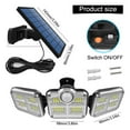 thumbnail image 5 of 122 LED Solar Light With Remote Flood Light 3 Head Solar Spotlight Wall Lamp Outdoor Waterproof Super Bright Motion Sensor Light ,Power Saving, 5 of 7