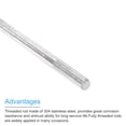 thumbnail image 4 of Fully Threaded Rod M5 x 350mm 0.8mm Pitch 304 Stainless Steel Right Hands 4pcs, 4 of 6