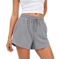 thumbnail image 5 of Womens Sweat Shorts Summer Casual Loose Athletic Workout Drawstring Comfy Running Shorts Beach Vacation Clothes, M, 5 of 5