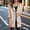 Beige, variant on Vivianyn HD Women's Hooded Long Cardigan, Button Front Long Sleeve Knit Sweater Coat,Red,Size S-XL