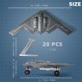 thumbnail image 2 of Maqueta de avión SEBUNAS B-2 Spirit escala 1/200 con 20 piezas, 2 of 6