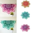 thumbnail image 4 of Flores Roundie Beach Throw Tapiz Hippy Boho Gypsy Algodón Mantel Toalla de playa Estera de yoga Cappa Methold JJ17138-01, 4 of 6