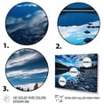 thumbnail image 3 of Designart "Reflections of Serenity Blue Lake Beauty I" Landscapes Floater Framed Wall Decor, 3 of 7