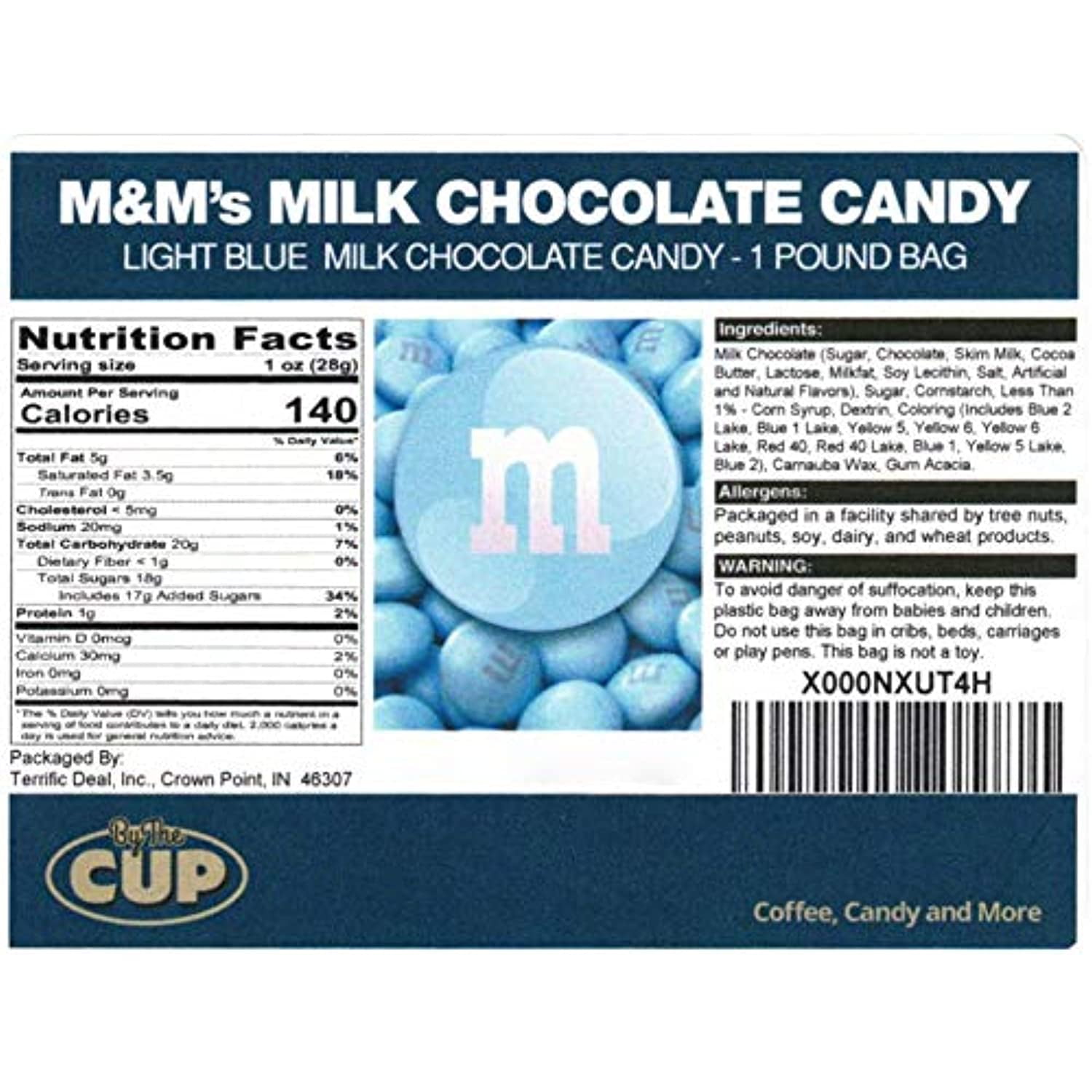  Blue Milk Chocolate M&M's Candy (1 Pound Bag) : Grocery &  Gourmet Food