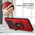 thumbnail image 4 of Compatible for BLU G91 Max Case with Magnetic Car Mount Friendly Hybrid Shockproof Protective Phone Cover with Kickstand - Red, 4 of 7