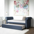 Find Your Perfect DHP Sophia Upholstered Daybed and Trundle, Navy Linen