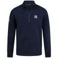 thumbnail image 2 of Men's Levelwear Navy New York Yankees Cushion Insignia 2.0 Quarter-Zip Pullover, 2 of 3