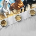 thumbnail image 4 of Castle Fairy Horse Black Out Curtains,Tribal Aztec Curtains Pack of 2 (42x63 Each), 4 of 6