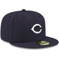 thumbnail image 3 of Men's New Era Navy Cincinnati Reds White Logo 59FIFTY Fitted Hat, 3 of 5