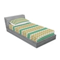 thumbnail image 3 of Colorful Bedding Set with Sheet & Covers, Colorful Local Motif Pattern Print, Printed Bedroom Decor 2 Shams, 4 Sizes, Pistachio Green Orange, by Ambesonne, 3 of 3