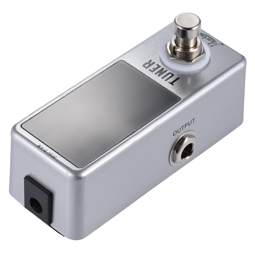 Tomshoo Chromatic Tuner Pedal Effect Display True Bypass for Guitar Bass