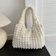 thumbnail image 2 of Bolso de mano con forma de nube de gas para chica coreana, nuevo bolso de hombro con flores abullonadas, bolso de mano con burbujas plisado, 2024, 2 of 5