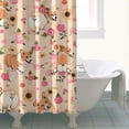 thumbnail image 4 of Corgi Dog and Flower Florals Shower Curtain 72"x72" ,Bathroom Decorative Shower Curtains Set with 12 Hooks,Modern Waterproof Washable Shower Curtain, 4 of 6