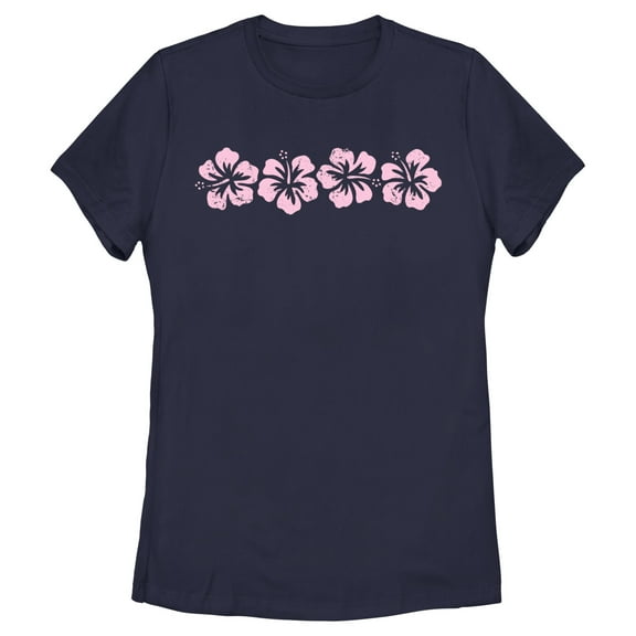 Women's Lost Gods Hibiscus Row  Graphic T-Shirt