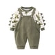 thumbnail image 1 of Nuevos conjuntos de ropa para niños, bebés, niños, niñas, Otoño Invierno, sudaderas con capucha de lana gruesa, monos, pantalones superiores, sudadera con capucha para niños, ropa 4-5T (Tag110) Gao Jinjia LED, 1 of 2