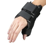 OTC 6" Wrist - Thumb Splint, Right Hand, Black, Small