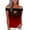 Red, variant on asdoklhq Womens Plus Size Tops, T Shirts For Women Summer Casual Top Hollow Lace Stitching Shirt One Shoulder Solid Color Top