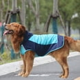 thumbnail image 4 of ClawsPurrfect Dog Hood Waterproof Raincoat: Large Medium Refective Packable Poncho Blue 10, 4 of 5