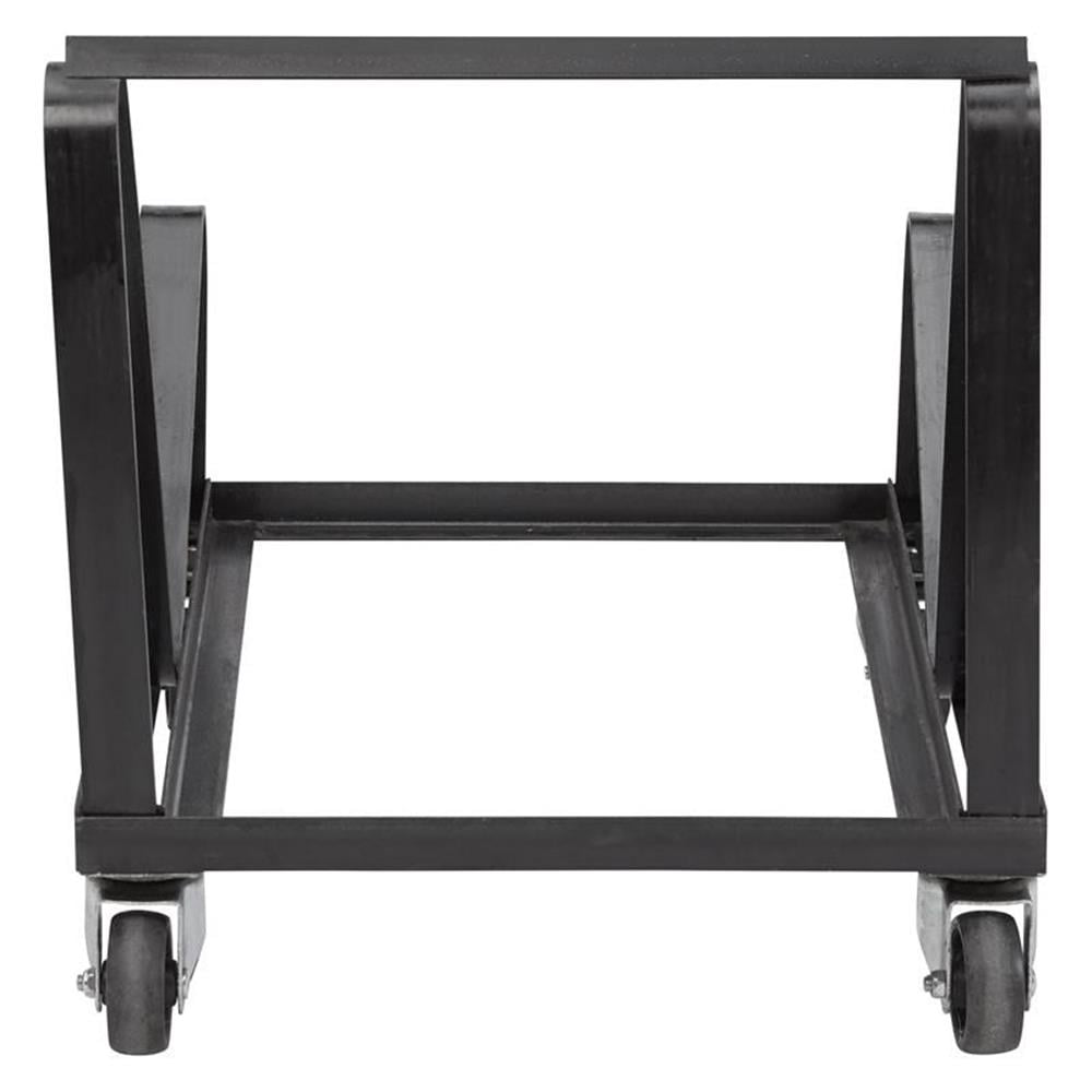 Pemberly Row Modern Metal Dolly for Series 8600 Chairs in Black Powder-Coated