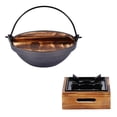 thumbnail image 3 of Shisuyan Kitchen Iron Stew Pot Old-Fashioned Home Pig Iron Japanese Hot Pot With Furnace, 3 of 8