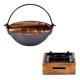 thumbnail image 3 of Olla de estofado de hierro para cocina, olla caliente japonesa casera antigua con horno, 3 of 5