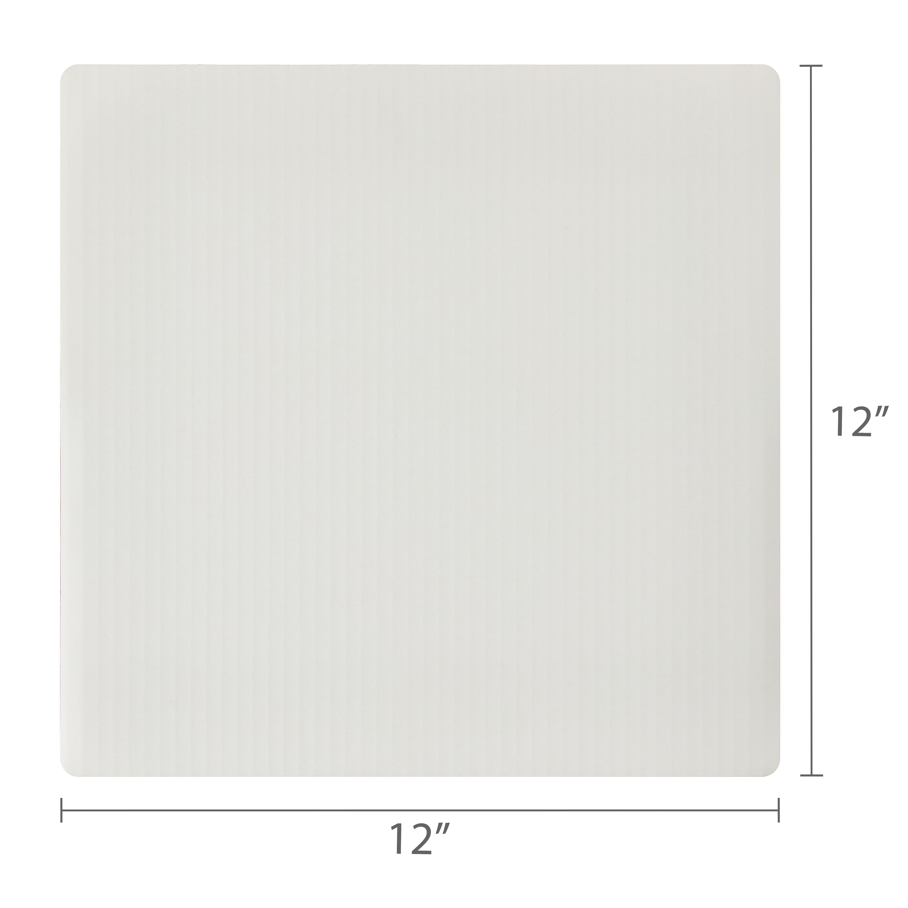 12" x 12" White Square Paper Cake Boards, 5 Count, by Way To Celebrate