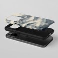 thumbnail image 2 of Misty Mountain Forest For All iPhone Series Protective Phone Case Watercolor Landscape Art Blue Gray Cream, 2 of 7
